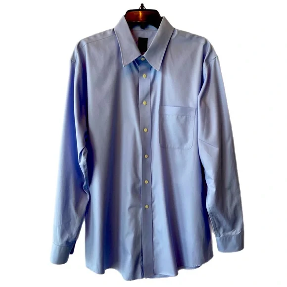 Joseph & Feiss | Shirts | Joseph Feiss Mens Dress Shirt 0 Cotton Size 17  3435 Blue | Poshmark